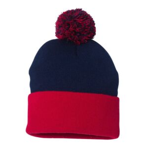 12" Pom-Pom Cuffed Beanie Thumbnail