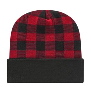 USA-Made Plaid Beanie Thumbnail